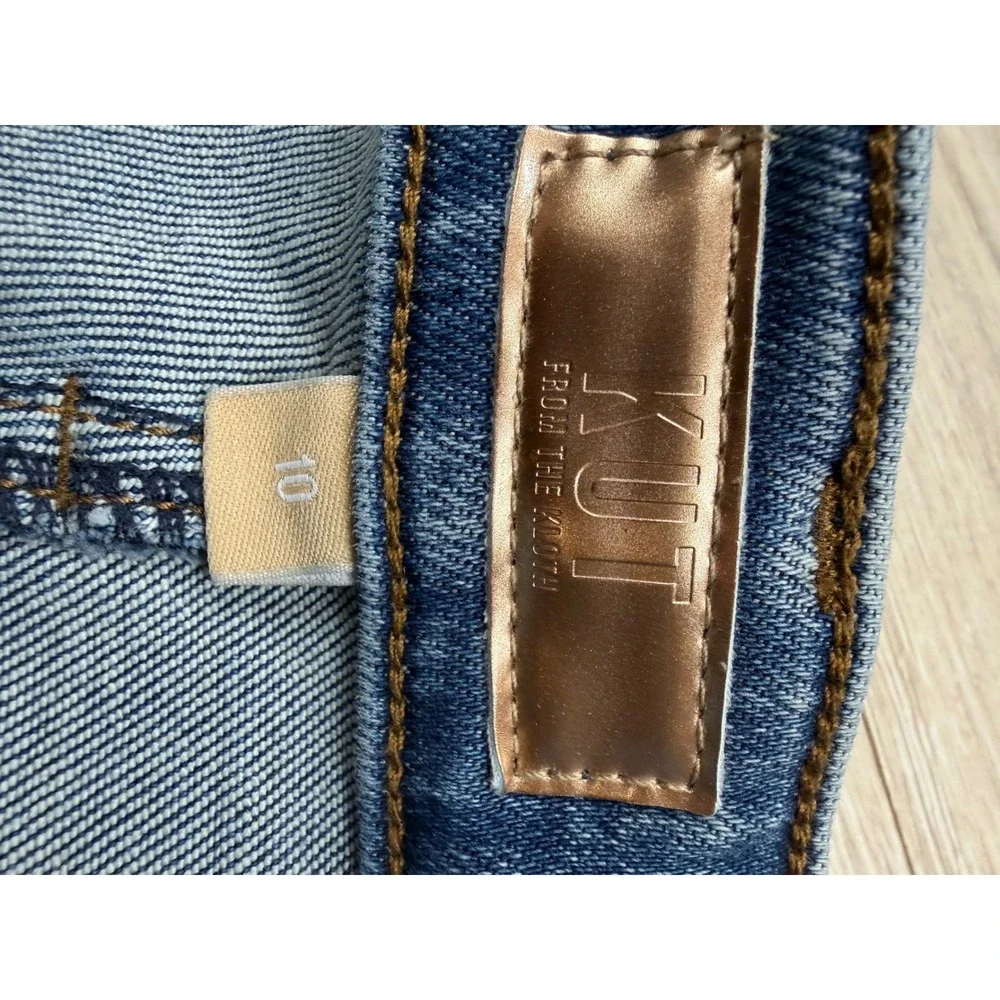 Kut from the‎ Kloth Charlize High Rise Cigarette Leg Jeans Medium Wash Size 10